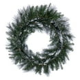 thumbnail image 2 of Vickerman 30" Flocked Jackson Pine Artificial Unlit Wreath with 165 Realistic Hardneedle/PVC Tips, 2 of 5
