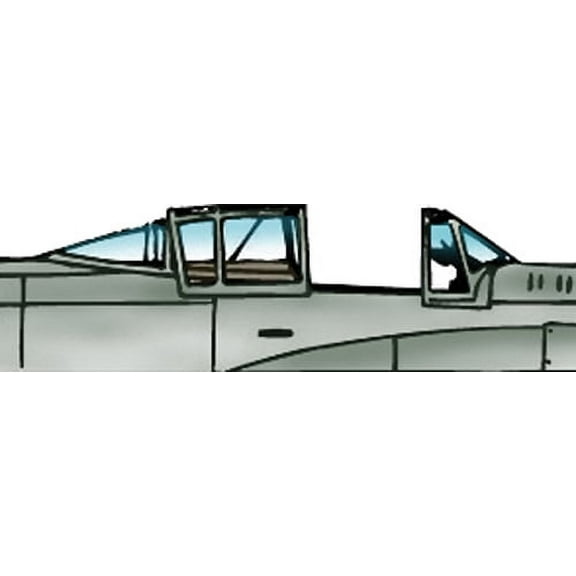 Kawasaki Ki-100-lb Vacuform Canopy for Hasegawa (1/48 model kit accessory)