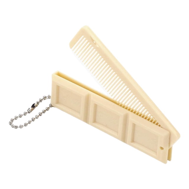 Chocolate Biscuit Shaped Cartoon Comb Plastic Comb Two-in-one Student Tea Comb Milk Cartoon U8n2