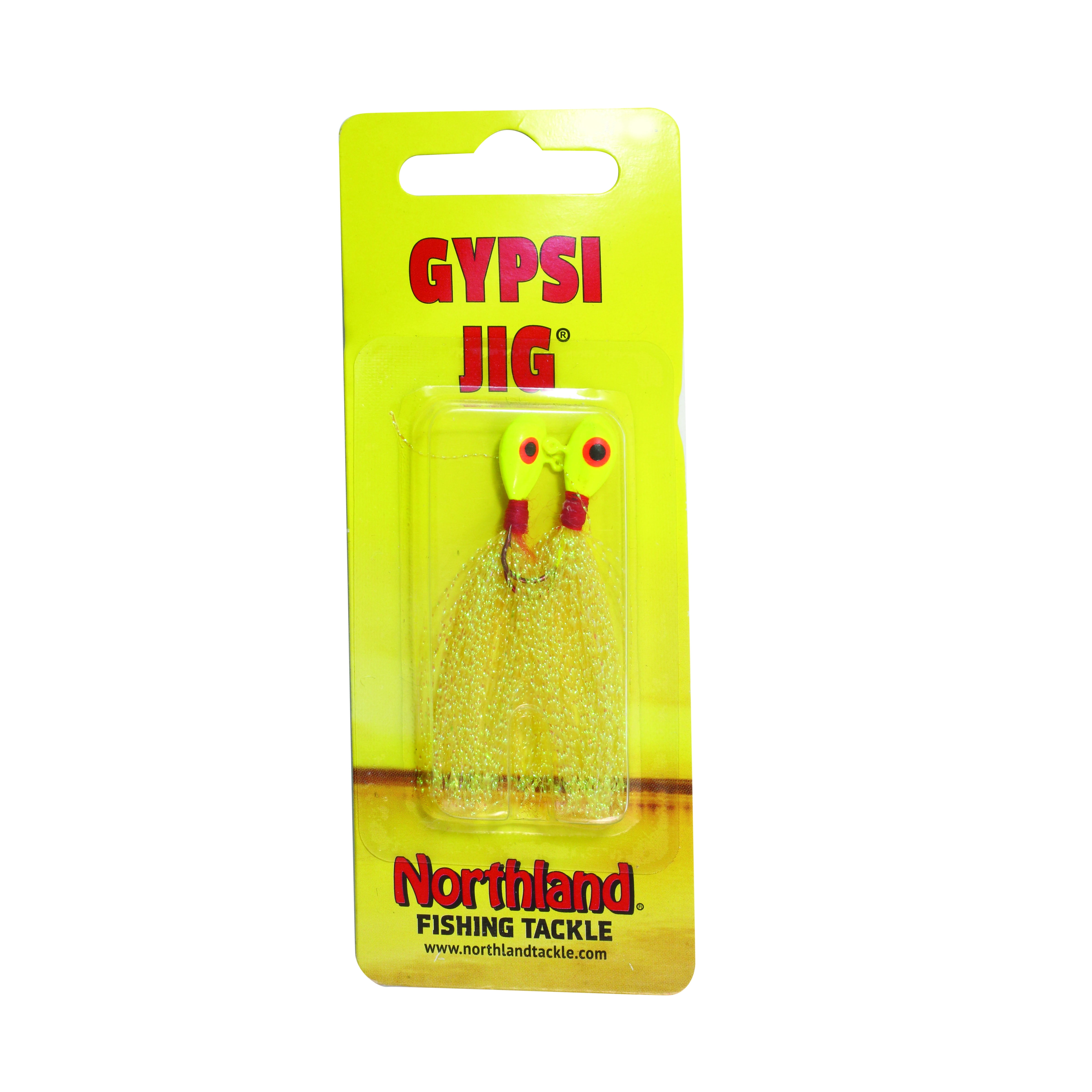 Northland Tackle Gypsi Jig, Feather Jig, Freshwater, Chartreuse