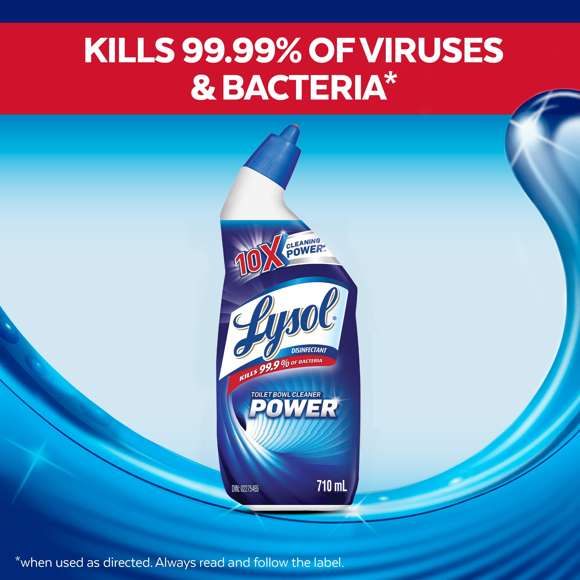 Nettoyant pour cuvette, Puissance, Pouvoir nettoyant 10x 710 ml