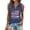 Dark Blue, variant on Trendfront Womens Patriotic Quarter Zip Tops Sleeveless Collared We The People Graphic American Flag 4th Of July 250th Anniversary Golf Shirt
