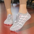 thumbnail image 2 of Krdevn Womens Breathable Mesh Barefoot Water Shoes Quick Lace Non Wide Toe Outdoor Beach Swimming Fishing Hiking Minimalist Sneakers,8.5, 2 of 9