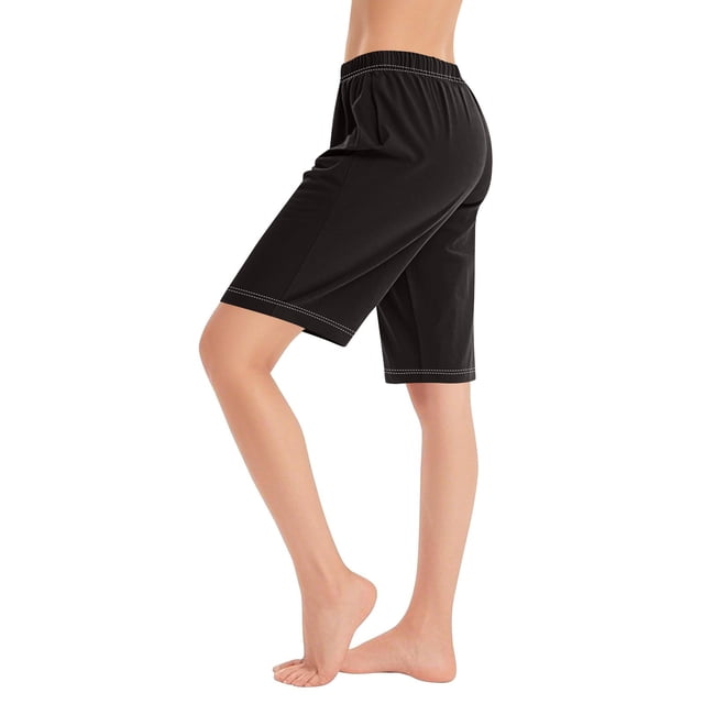 aidice Plus Size Womens Shorts Summer Casual Loose Drawstring Elastic Waisted Comfy Workout Shorts