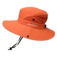 thumbnail image 2 of Lilgiuy Adult Women Solid Sunshade Hat Fisherman's Hat Basin Hat Outdoor Bucket Hat, 2 of 2