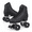 Black-Women's 8/ Men's 7, variant on Black Women's 13/ Men's 12 Quad Roller Skates with Aluminum Frame for Indoor Outdoor Use