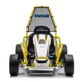 thumbnail image 3 of Xuanlur 24V 8.5 MPH Electric Go Kart for Kids w/ Front EVA Wheel, 400W Powerful Drift Kart w/Metal Frame, Music & Strobe Lights, Suspension, 2 Speed, 5 Point Harness, Crazy Cart for Kids 6+, Yellow, 3 of 8