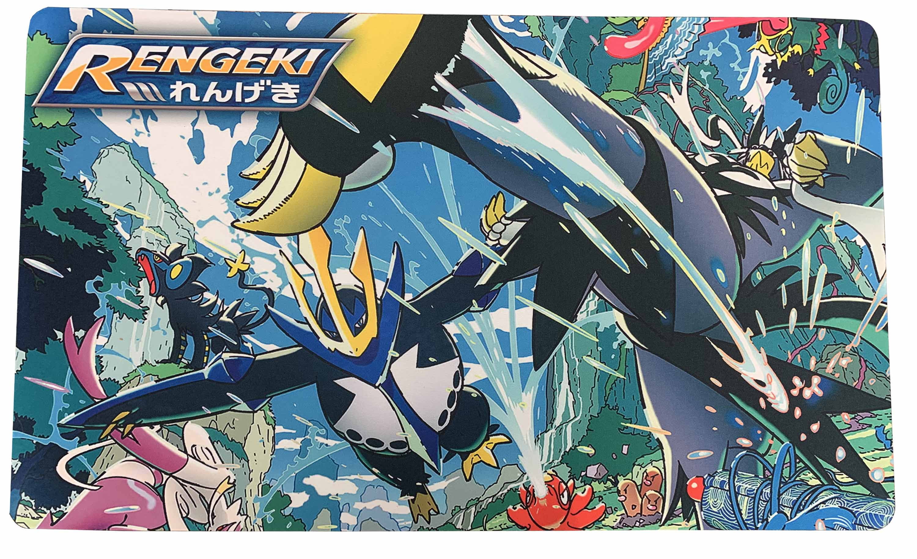 Pokemon Themed Playmat Urshifu Rapid Strike Master Large Gaming Mat