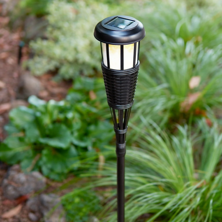 Solar Flickering LED Island Torches, Dusk-to-Dawn Dancing Solar Flickering LED Island Torches, Dusk-to-Dawn Dancing