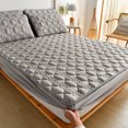 thumbnail image 1 of New Arrival Anti-mite Soft Sanding Quilted Mattress Cover Twin Queen All-inclusive Quilting Bed Cover Not Included Pillowcase, 1 of 5