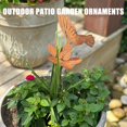 thumbnail image 3 of Rusty Lookings Hummingbird Flower Stake Outdoor Backyard Garden Decorative Stake with Weather Iron Yard Decors, 3 of 9