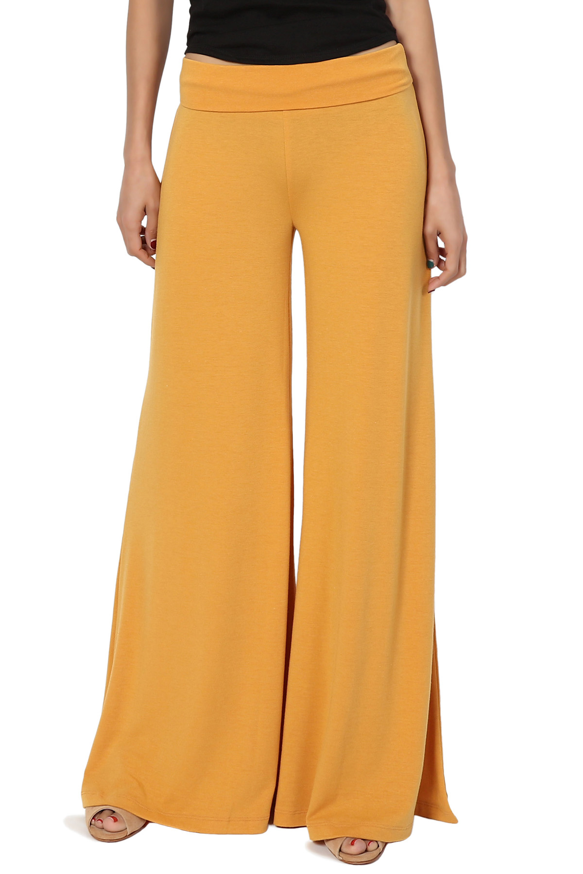 White pocket palazzo pants - Zena Presley