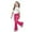 1-Hot Pink888, variant on Byoo Teen Girls Bow Graphic Outfit Set Short Sleeve T-Shirt Flared Pants Clothes Set Casual Daily Tracksuit Set for Children