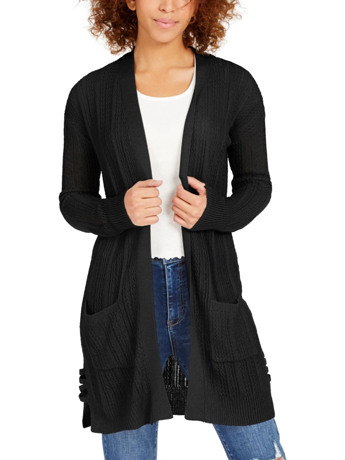 walmart womens black cardigan