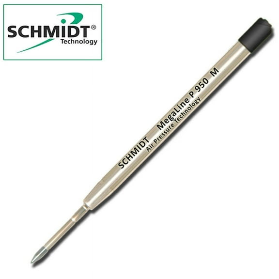 Schmidt P950 MegaLine Pressurized Ballpoint Refill - Black