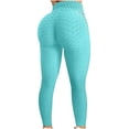 thumbnail image 1 of Pantalones de yoga de cintura alta para mujer Control de barriga Adelgazante Leggings texturizados para correr Entrenamiento Ruched Butt Lift Pants Adepaton WMZL-864-52, 1 of 5