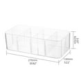 thumbnail image 3 of Transparent Acrylic Underwear Drawer Organizer Box 4/8 Grids Compartment Divided Closet Storage Bin Stackable Shelf for Socks Bras Ties, 3 of 16