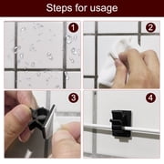Adjustable Cable Clips, 10 Pack 13-16mm Self-Adhesive Cable Clamp Wire Clamps, Black