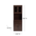 thumbnail image 1 of Baxton Studio Laurana Modern and Contemporary Dark Walnut Kitchen Cabinet and Hutch, 1 of 5