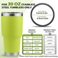 thumbnail image 4 of Gasket Replacement Compatible with Yeti, 6 Pack 30 oz Lid Seal for Yeti Stainless Steel Insulated Tumbler Mugs, Silicone O-Ring Parts with A Tweezer, 4 of 6