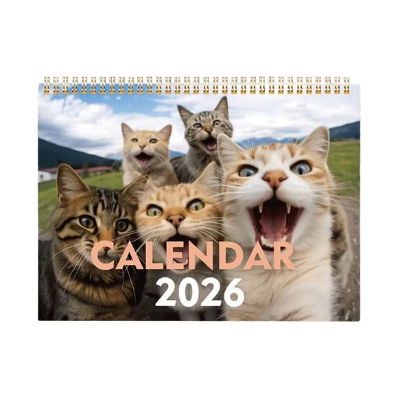 TIELUTT 2026 Cute Cats Calendar Meaningful 12 Month Interesting Cat Wall Calendar Spiral Calendar 2022 Weekly Wall Calendar 2022 Astronomy Calendar 2022 Calendar Planner 2022 Monthly 2022 Cat Wall Ca