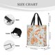 thumbnail image 3 of Fotbe Retro Floral Butterfly Bolsa Tote con Estampado para Mujer, Bolsos con Cremallera, Bolsa de Hombro Casual de Gran Capacidad con Bolsillos Internos, 3 of 7