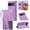 Purple, variant on Dteck Magnetic PU Leather Flip Phone Case for Google Pixel 10A, Shockproof Wallet Card Slots Slim Strap Rugged Protective Cover, Black