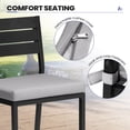 thumbnail image 3 of Crestlive Products Outdoor Bar Stools Set of 4,  for Deck, Patio, Backyard, Garden, Poolside, Light Gray, 3 of 7
