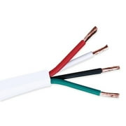 18 Gauge 50ft 4 Conductor Bare Unshielded Cable Wire with Red White Black and Green