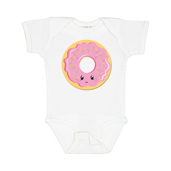 Inktastic Light Pink Donut Boys or Girls Baby Bodysuit