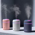 thumbnail image 2 of Mini humidificador portátil lindo USB 300ml con 7 colores 2 Modo de niebla Ultra silencioso Adecuado para el hogar, el dormitorio, la oficina y los viajes (rosa) Xemadio CZJP-HY38-3, 2 of 9