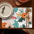 thumbnail image 5 of Pioneer Flower Floral Print Pattern Summer Placemats Table Placemats Set Of 4-Linen Kitchen Washable Placemats Table Mats 12x18 Inch Non-Slip Heat Resistant, 5 of 5