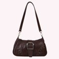 thumbnail image 4 of Bolso Hombro para Mujer Con Patrón Bolso Cuero PU para Axila Bolsos (café), 4 of 9