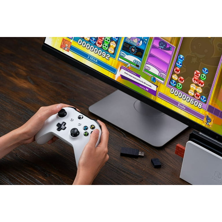 8Bitdo Wireless USB Adapter 2 For Switch, Windows, Raspberry Pi Compatible  With Xbox Series X & S Controller, Xbox One , Switch Pro And PS5 Controller  , Brown And Black