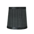 thumbnail image 6 of Aspen Creative 32831-2 Small Hardback Empire Shape Chandelier Clip-On Lamp Shade Set (2 Pack), Transitional Design in Grey & Black, 5" bottom width (4" x 5" x 5"), 6 of 7