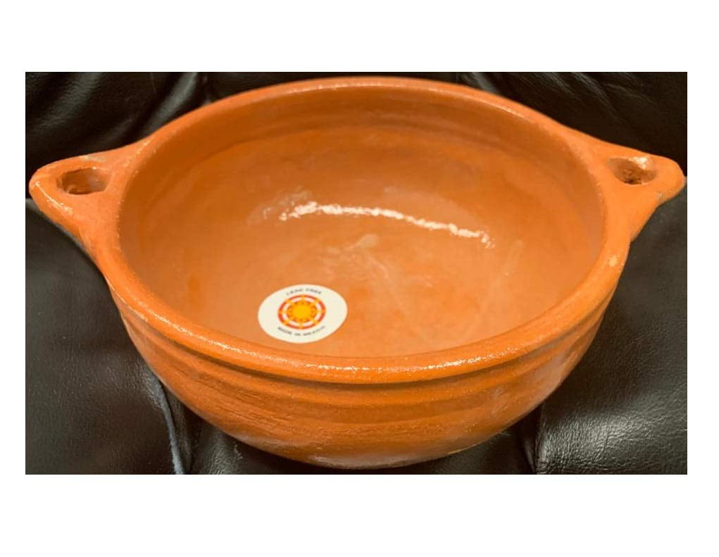 Made in Mexico Plato Mexican Deep Dish Salad Bowl Clay Ensaladera De
