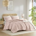 thumbnail image 5 of Regency Heights King/Cal King Comforter Set Pink, 3 Pieces Geometric Tufted Comforters King/Cal King Size, Solid Bedding Comforters Sets, Gift for Mother's Day, 5 of 11