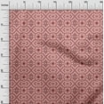 thumbnail image 3 of oneOone Polyester Spandex Pink Fabric Geometric Fair Isle Pattern Sewing Material Print Fabric By The Yard 56 Inch Wide, 3 of 4