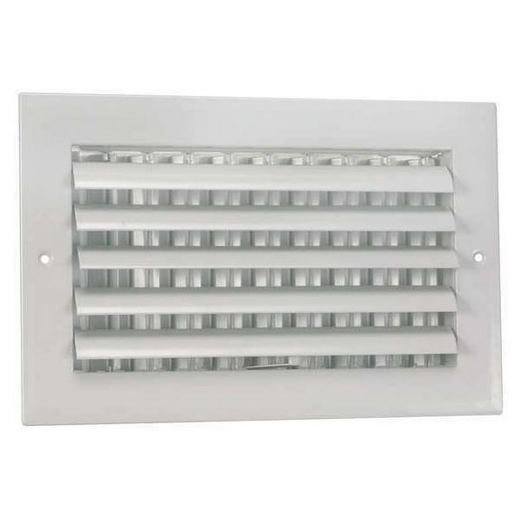 1 PK ZoroSelect Sidewall/Ceiling Register, 5.75 X 9.75, White, Aluminum