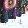 thumbnail image 6 of Multicolor Cartoon Floral Pattern Shower Curtain 72"x84" ,Bathroom Decorative Shower Curtains Set with 12 Hooks,Modern Waterproof Washable Shower Curtain, 6 of 6