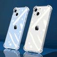 thumbnail image 2 of Funda transparente de 4 piezas para iPhone 13 (solamente) de 6,1 pulgadas, protección de cuerpo completo, cubierta resistente a prueba de golpes para iPhone 13 - (transparente), 2 of 2