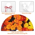thumbnail image 4 of Pofeuu Marigold Flowers In Different Colors Print Christmas Tree Skirt, Merry Christmas Skirt Xmas Tree Ornaments for Xmas Holiday Party Decorations-48", 4 of 7