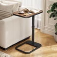 thumbnail image 1 of Kitstorack Table de Plateau TV avec Verrou à Panneau, Hauteur Réglable et Conception Rabattable à 90&Acirc;&deg;, Table d'Appoint avec Accoudoirs pour Manger, Portable, Canapé, Lit Ou Petit S, 1 of 9