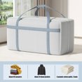 thumbnail image 4 of Oggfader Extra Large Heavy Duty Storage Bags - Collapsible with Reinforced Handles, Double Zipper - for Clothes, Bedding, Toys, Christmas Decorations, College Dorm Moving, 4 of 9