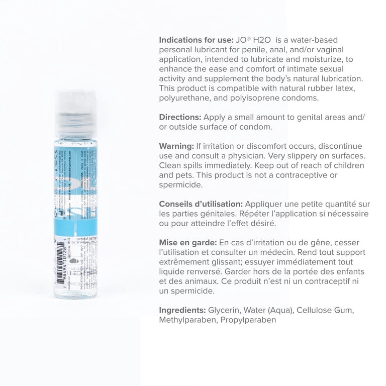 Jo H2o Water Based Lube 8 Oz