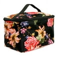 thumbnail image 4 of K-Cliffs Cute Rose Lily Patterned Portable Travel Organizing Cosmetic Makeup Bag for Women, 4 of 4
