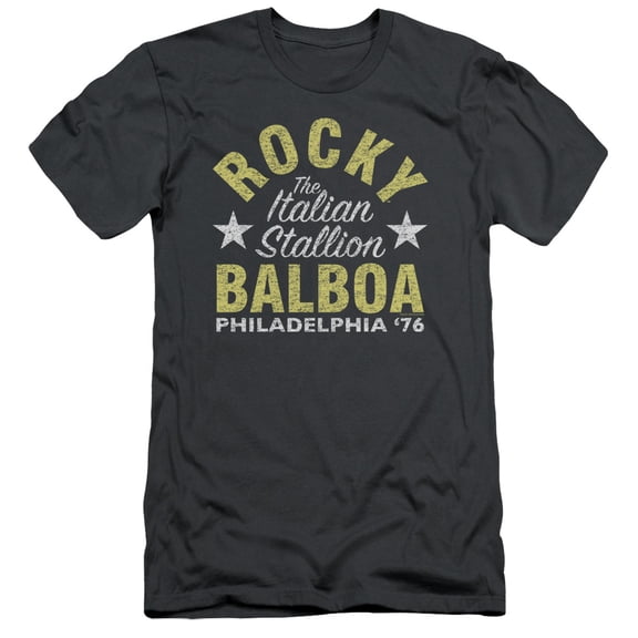 Rocky Rocky Philly Adult 30/1 T-Shirt Charcoal