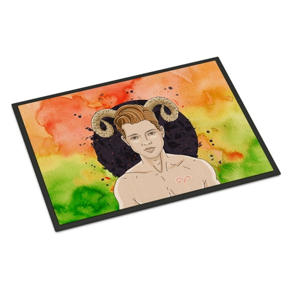 Aries Zodiac Sign Doormat 24x36