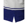 thumbnail image 4 of FashionOutfit Men's Basic Casual Short Sleeves Stripe 3 Button Placket Polo Shirt, 4 of 4