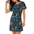 thumbnail image 2 of Kdxio Chemise de Nuit Imprimé Berger Allemand pour Femmes Manches Courtes Chemise de Nuit Décontractée Imprimée Robe de Nuit Ample Confortable, 2 of 6